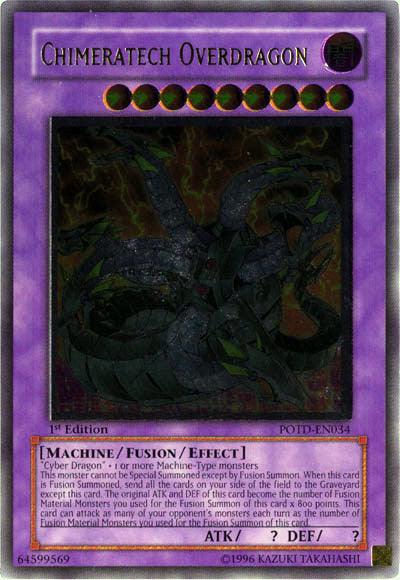 Chimeratech Overdragon [POTD-EN034] Ultimate Rare - Doe's Cards