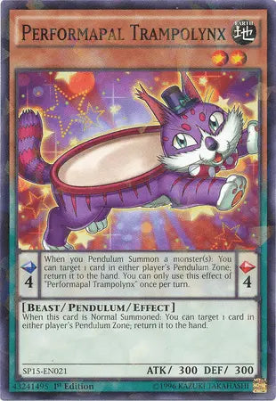 Performapal Trampolynx [SP15-EN021] Shatterfoil Rare - Doe's Cards