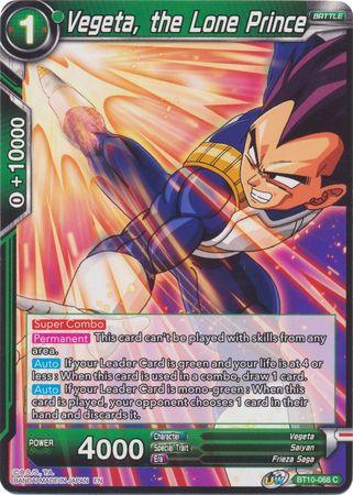 Vegeta, the Lone Prince (BT10-068) [Rise of the Unison Warrior 2nd Edition] - Doe's Cards