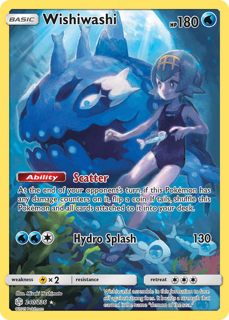 Wishiwashi (240/236) [Sun & Moon: Cosmic Eclipse] - Doe's Cards