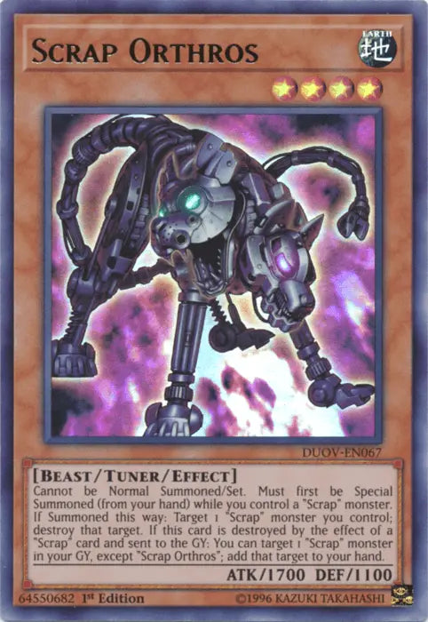 Scrap Orthros [DUOV-EN067] Ultra Rare - Doe's Cards