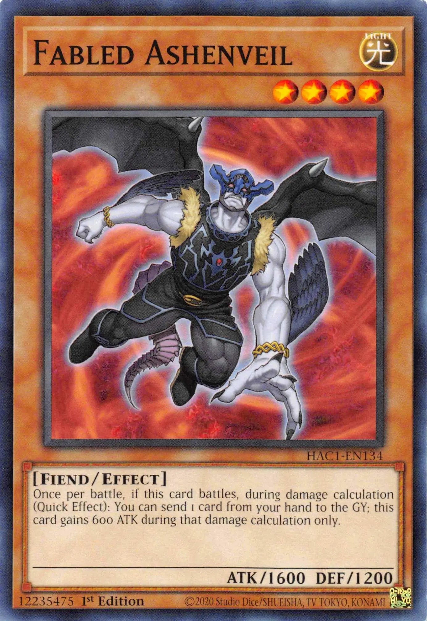 Fabled Ashenveil [HAC1-EN134] Common - Doe's Cards