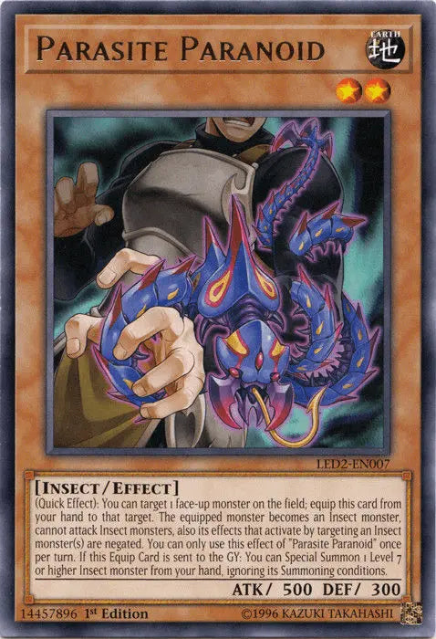 Parasite Paranoid [LED2-EN007] Rare - Doe's Cards