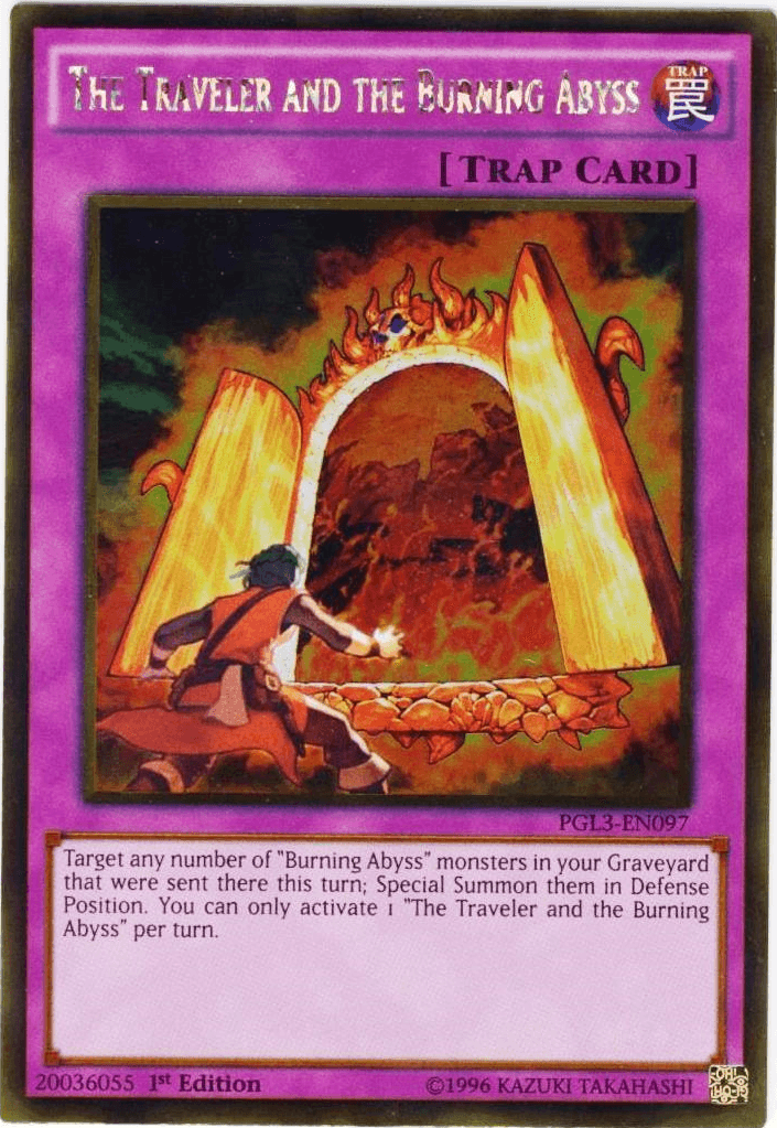 The Traveler and the Burning Abyss [PGL3-EN097] Gold Rare - Doe's Cards