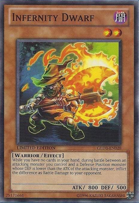 Infernity Dwarf [GLD3-EN028] Common - Doe's Cards