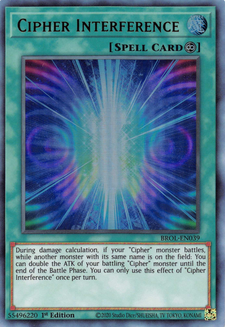 Cipher Interference [BROL-EN039] Ultra Rare - Doe's Cards