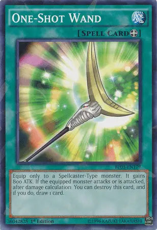 One-Shot Wand [BP03-EN179] Shatterfoil Rare - Doe's Cards