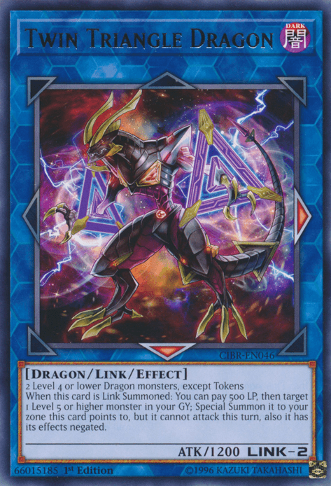 Twin Triangle Dragon [CIBR-EN046] Rare - Doe's Cards