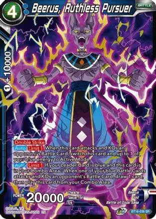 Beerus, Ruthless Pursuer (BT16-036) [Realm of the Gods] - Doe's Cards