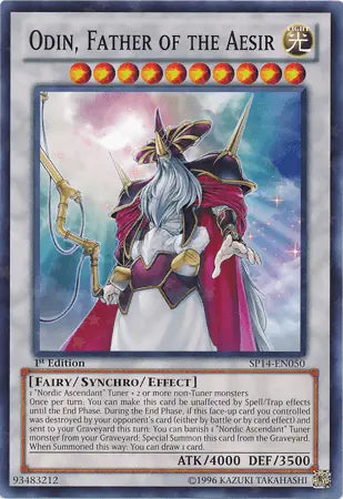 Odin, Father of the Aesir [SP14-EN050] Starfoil Rare - Doe's Cards