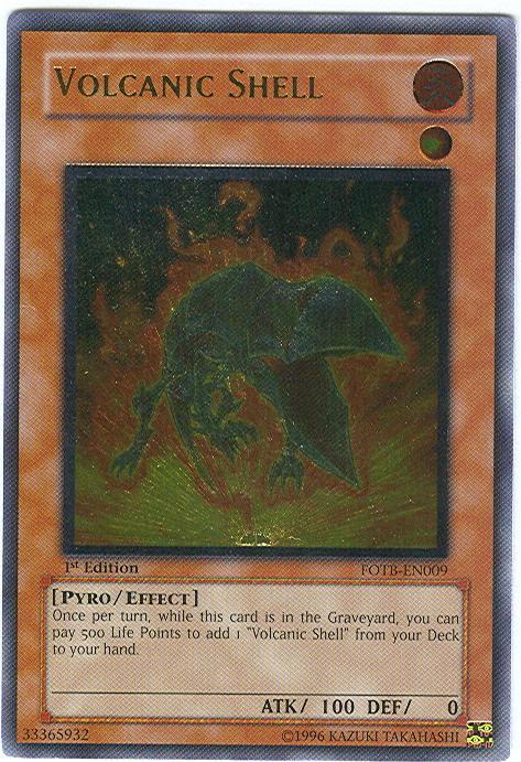 Volcanic Shell [FOTB-EN009] Ultimate Rare - Doe's Cards