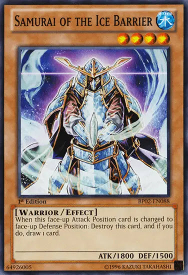 Samurai of the Ice Barrier [BP02-EN088] Mosaic Rare - Doe's Cards