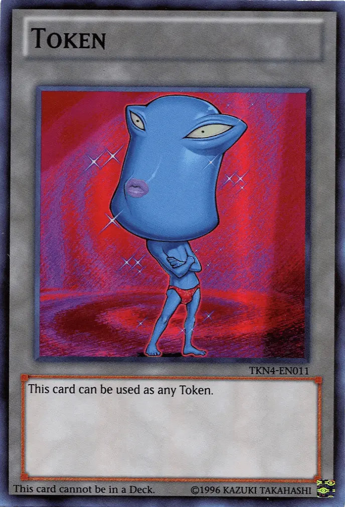 Ojama Token (Blue) [TKN4-EN011] Super Rare - Doe's Cards