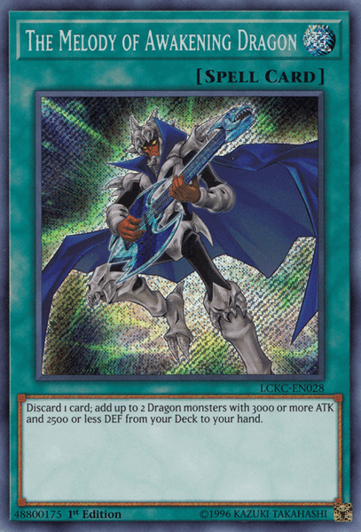 The Melody of Awakening Dragon [LCKC-EN028] Secret Rare - Doe's Cards