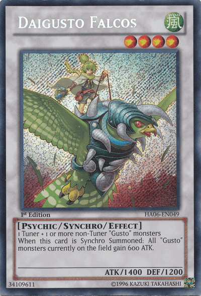 Daigusto Falcos [HA06-EN049] Secret Rare - Doe's Cards