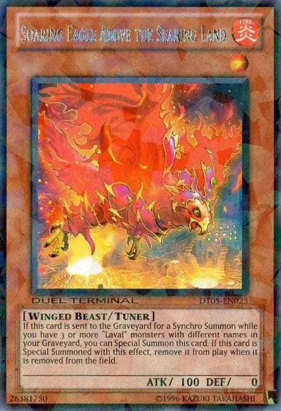 Soaring Eagle Above the Searing Land [DT05-EN023] Rare - Doe's Cards