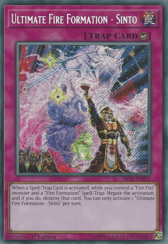 Ultimate Fire Formation - Sinto [FIGA-EN021] Secret Rare - Doe's Cards