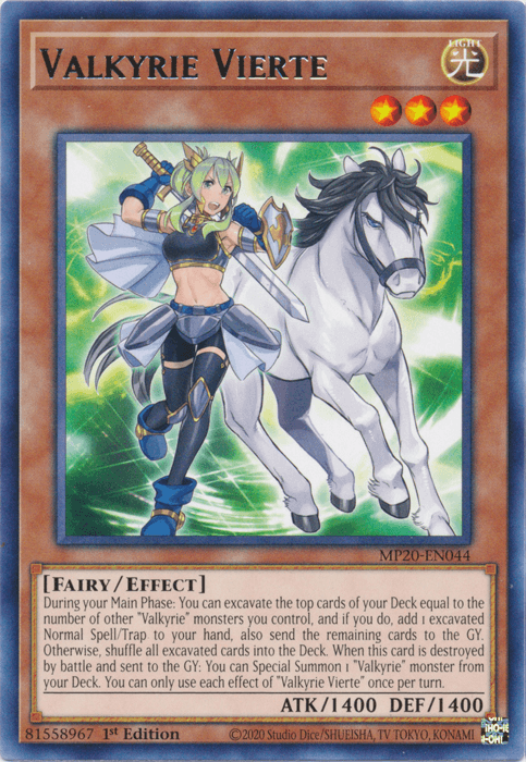 Valkyrie Vierte [MP20-EN044] Rare - Doe's Cards