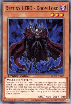 Destiny HERO - Doom Lord [SGX1-ENB02] Common - Doe's Cards