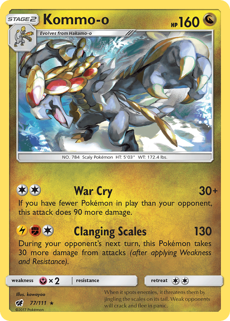 Kommo-o (77/111) [Sun & Moon: Crimson Invasion] - Doe's Cards