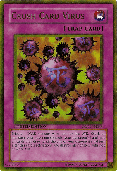 Crush Card Virus [GLD1-EN038] Gold Rare - Doe's Cards