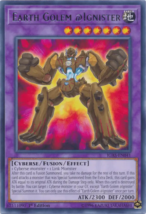 Earth Golem @Ignister [IGAS-EN041] Rare - Doe's Cards