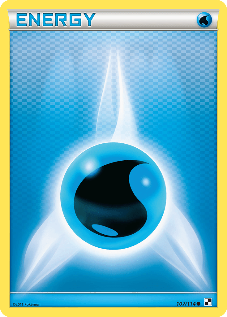 Water Energy (107/114) [Black & White: Base Set] - Doe's Cards