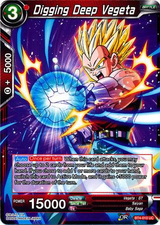 Digging Deep Vegeta (BT4-010) [Colossal Warfare] - Doe's Cards