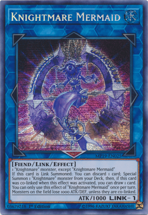 Knightmare Mermaid [MP19-EN025] Prismatic Secret Rare - Doe's Cards