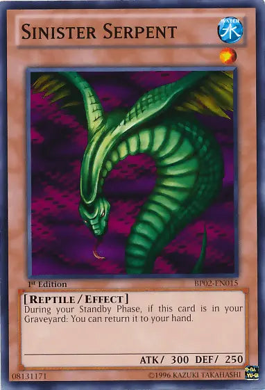 Sinister Serpent [BP02-EN015] Mosaic Rare - Doe's Cards
