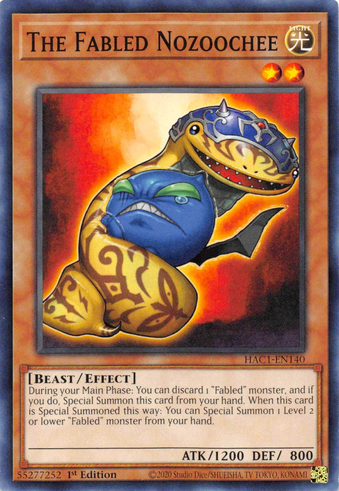 The Fabled Nozoochee [HAC1-EN140] Common - Doe's Cards