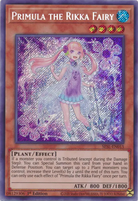 Primula the Rikka Fairy [SESL-EN015] Secret Rare - Doe's Cards
