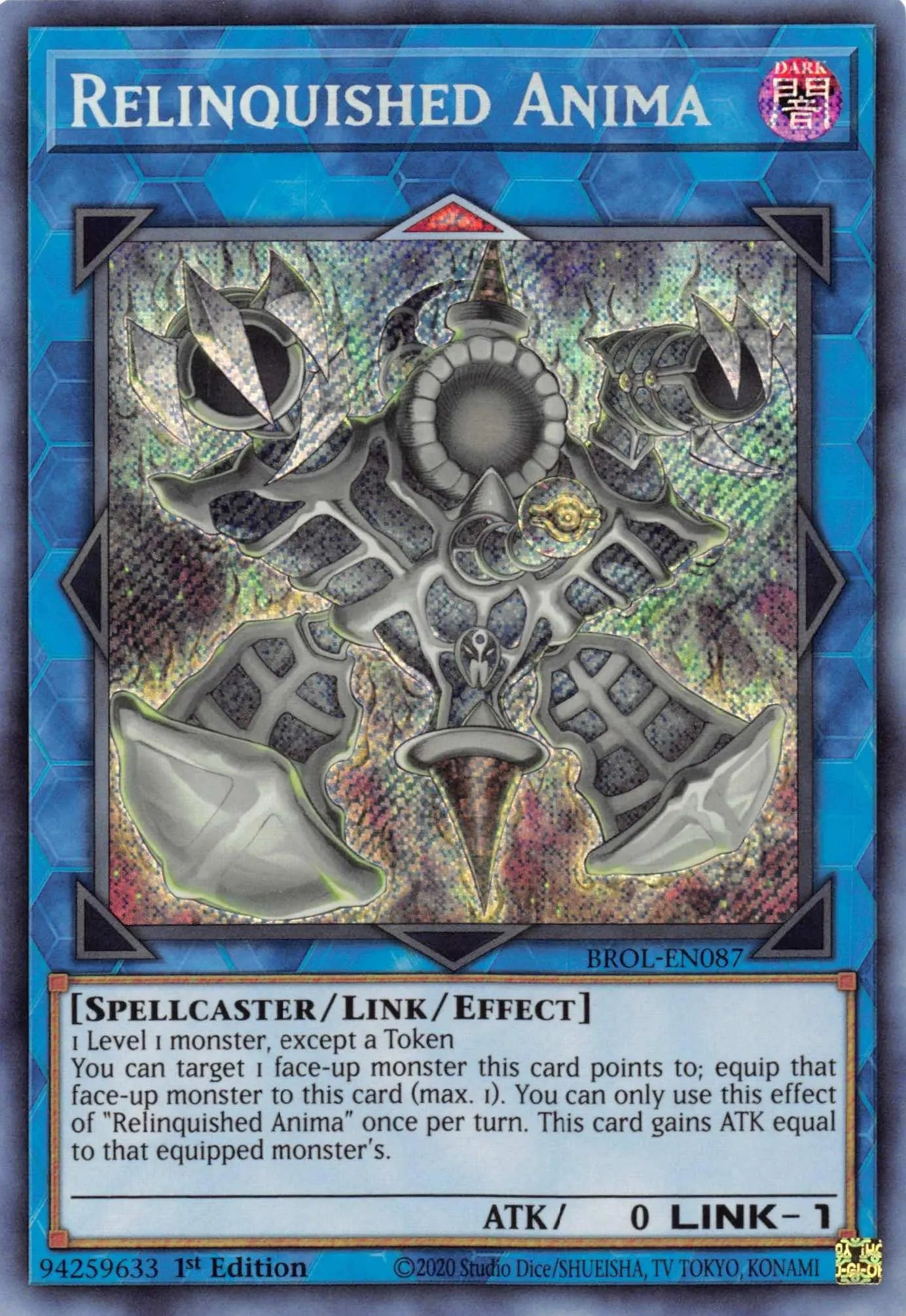 Relinquished Anima [BROL-EN087] Secret Rare - Doe's Cards