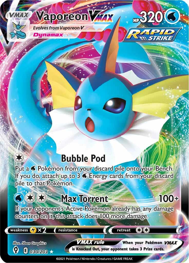 Vaporeon VMAX (030/203) [Sword & Shield: Evolving Skies] - Doe's Cards