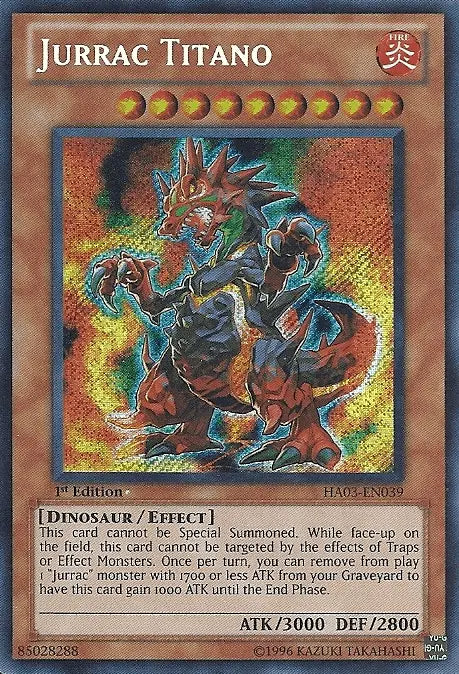 Jurrac Titano [HA03-EN039] Secret Rare - Doe's Cards