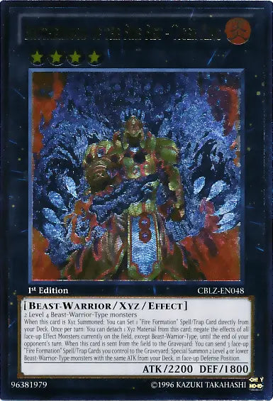 Brotherhood of the Fire Fist - Tiger King [CBLZ-EN048] Ultimate Rare - Doe's Cards