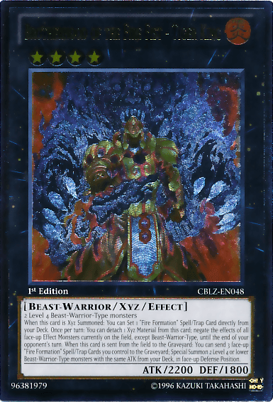 Brotherhood of the Fire Fist - Tiger King [CBLZ-EN048] Ultimate Rare - Doe's Cards