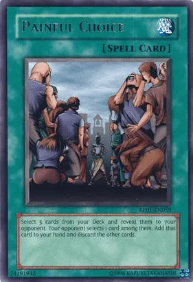 Painful Choice [RP01-EN059] Rare - Doe's Cards