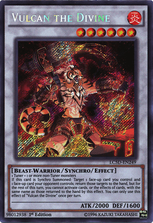 Vulcan the Divine [LC5D-EN249] Secret Rare - Doe's Cards