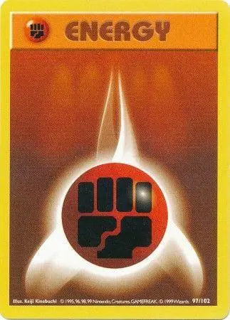 Fighting Energy (97/102) [Base Set Shadowless Unlimited] - Doe's Cards