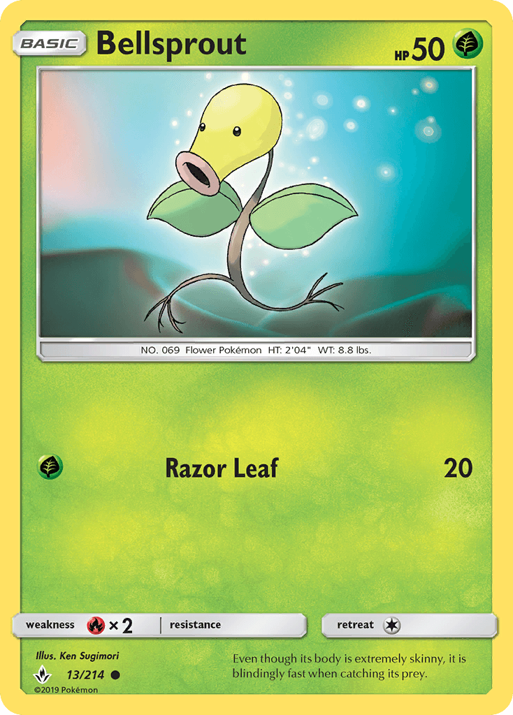Bellsprout (13/214) [Sun & Moon: Unbroken Bonds] - Doe's Cards
