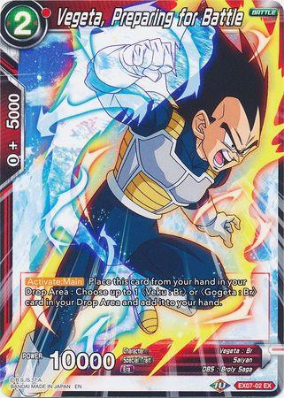 Vegeta, Preparing for Battle (EX07-02) [Magnificent Collection Fusion Hero] - Doe's Cards