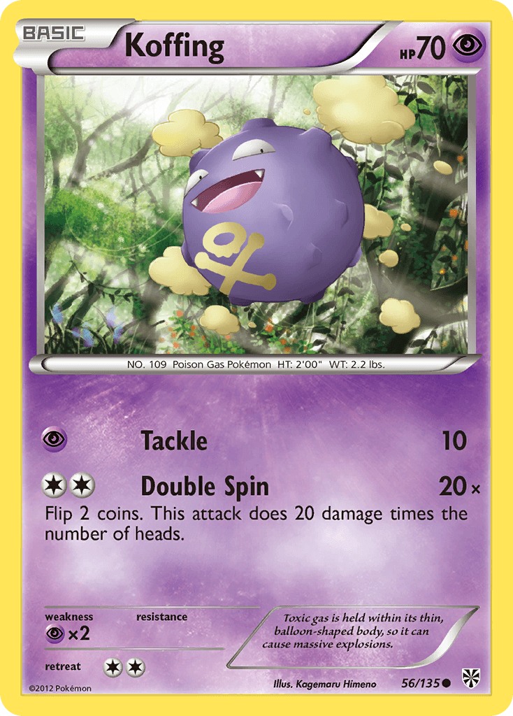 Koffing (56/135) [Black & White: Plasma Storm] - Doe's Cards