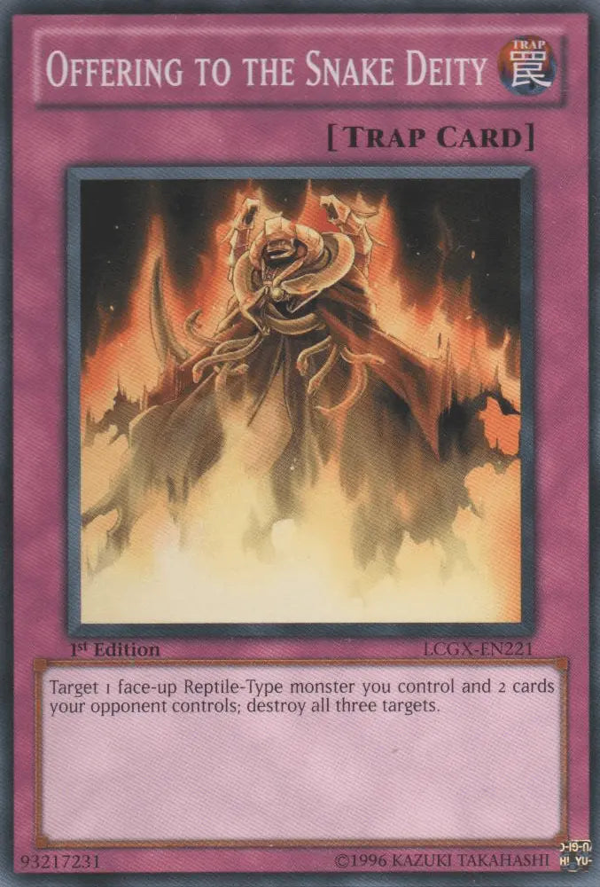 Offering to the Snake Deity [LCGX-EN221] Common - Doe's Cards