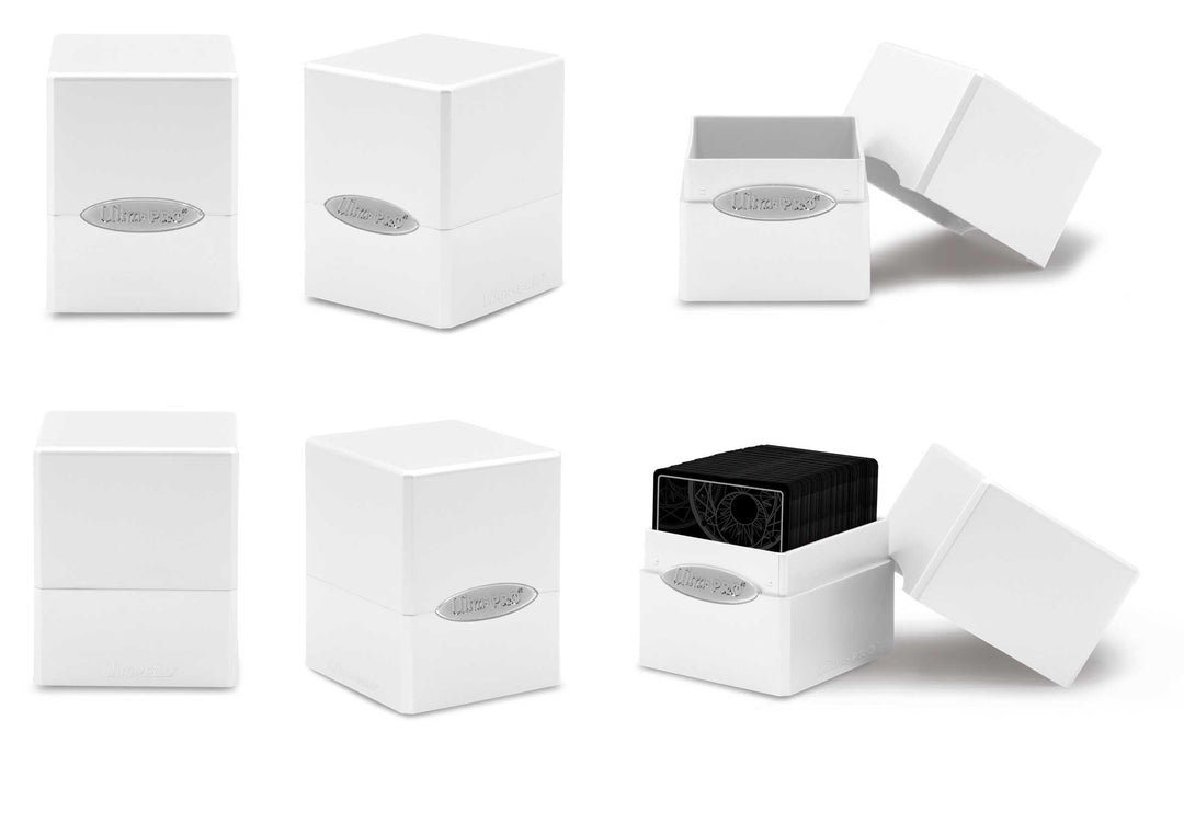 Ultra pro Deck box Satin cube arctic white - Doe's Cards