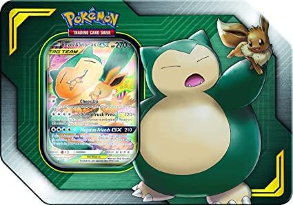 Pokemon Tag Team Tin Snorlax-GX & Eevee - Doe's Cards