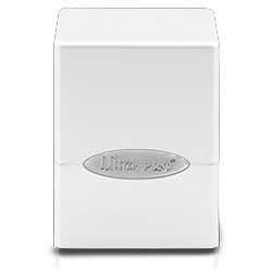 Ultra pro Deck box Satin cube arctic white - Doe's Cards