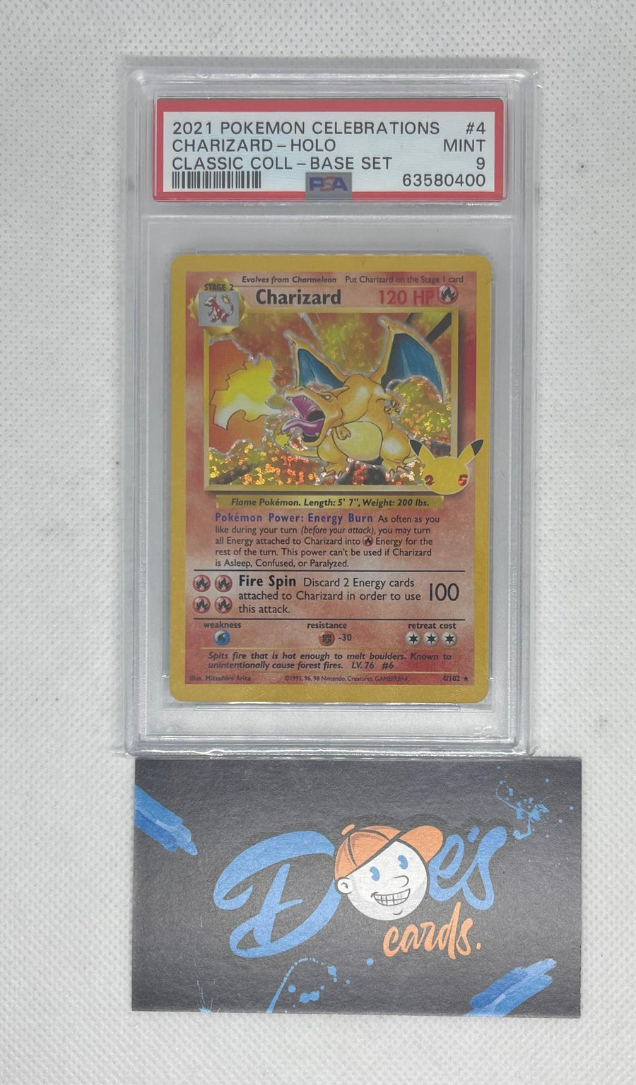 Psa 9 Pokémon celebrations - Charizard - Doe's Cards