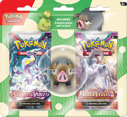 2023 Pokemon Back to School Eraser Blister (Smoliv/Lechonk) - Doe's Cards